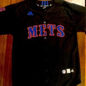 Adidas Mets Youth Jersey Black size large (14-16)